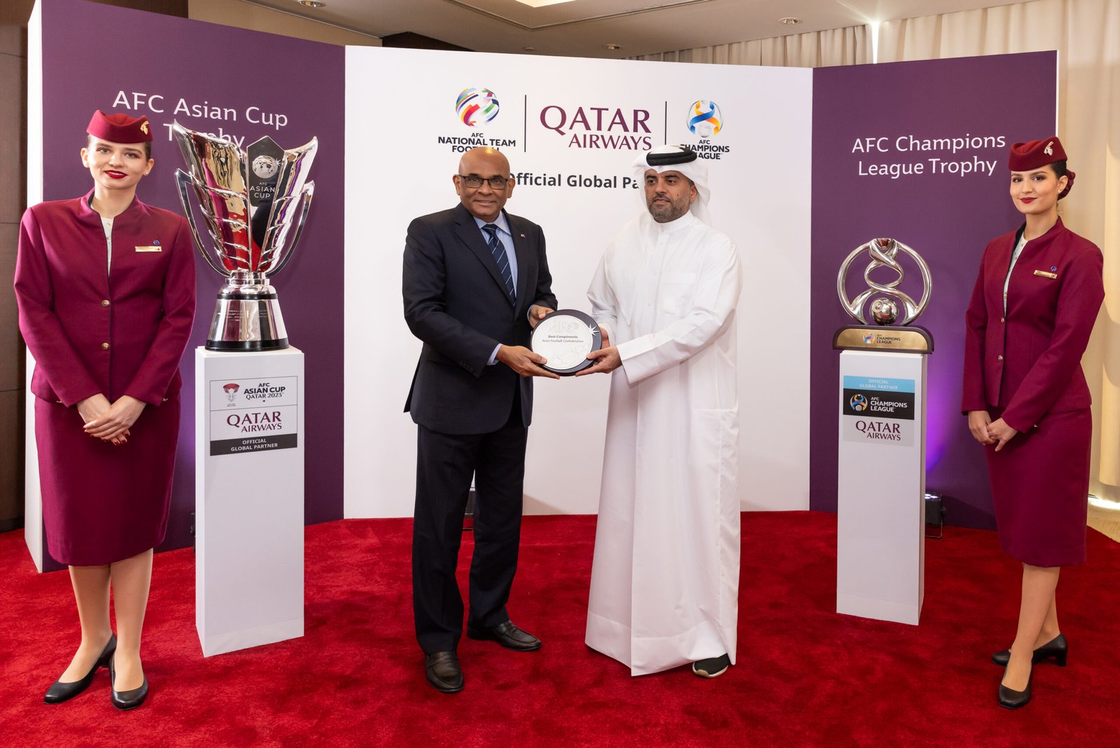 Qatar Airways and the Asian Football Confederation announce global